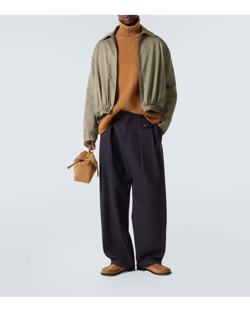 Loewe Brown Campo Suede Loafers for men