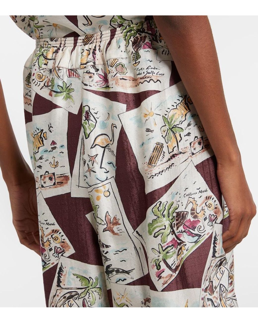 Loro Piana White Emon Silk Bermuda Shorts