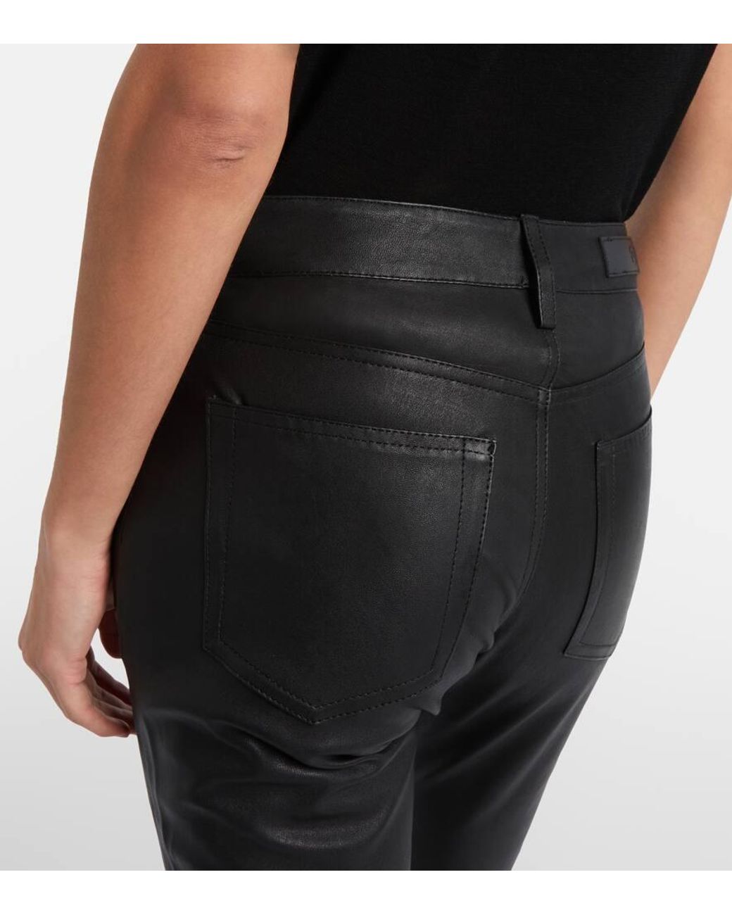 Pantalones Skinny Mari De Piel AG Jeans de color Blue