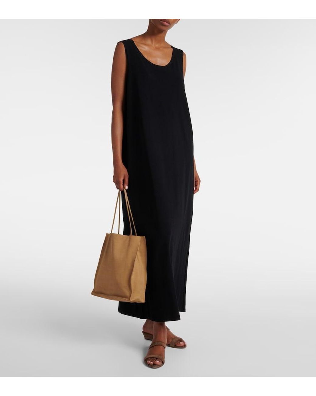 The Row Brown Awar Suede Sandals