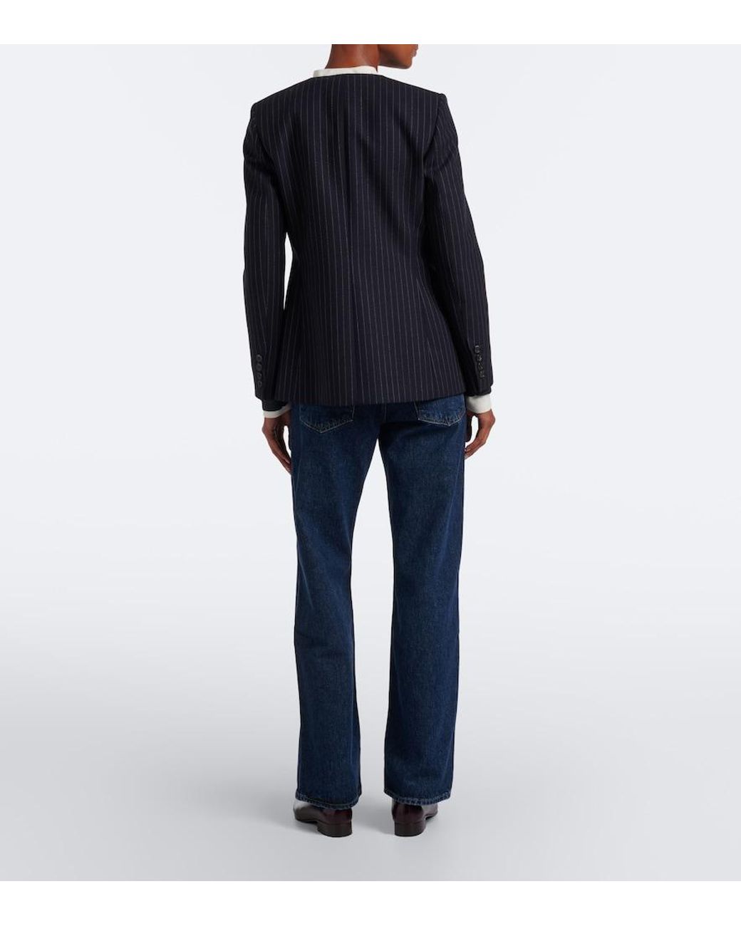 Agolde Blue Low Rise Loose Wide-Leg Jeans