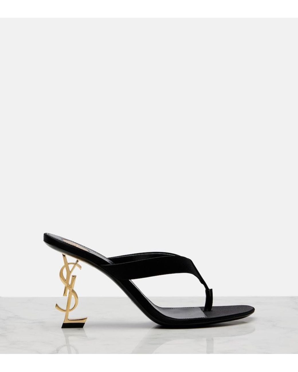 Saint Laurent Black Opyum Mule Sandal