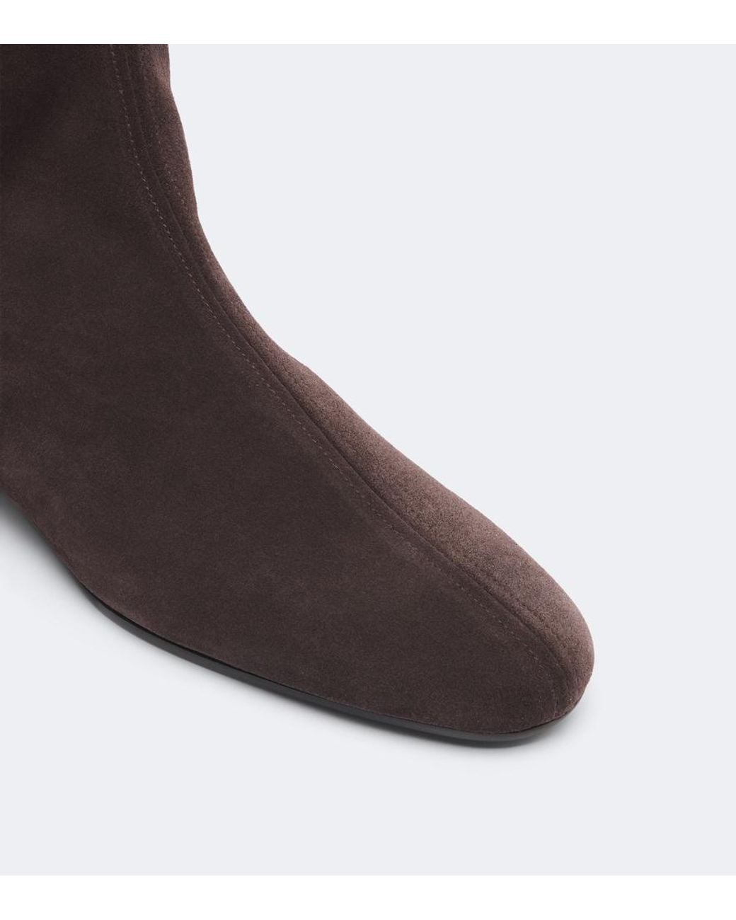 Totême Brown Shearling-Lined Suede Ankle Boots
