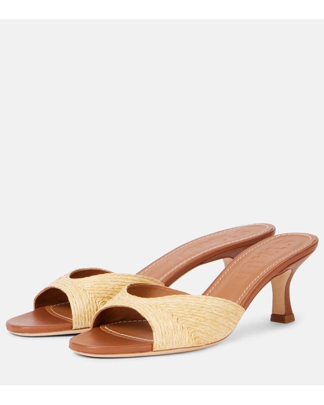 Staud Brown Pantoletten Brigitte 55