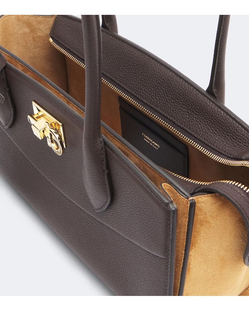 Ferragamo Black Studio Soft E/W Leather Shoulder Bag