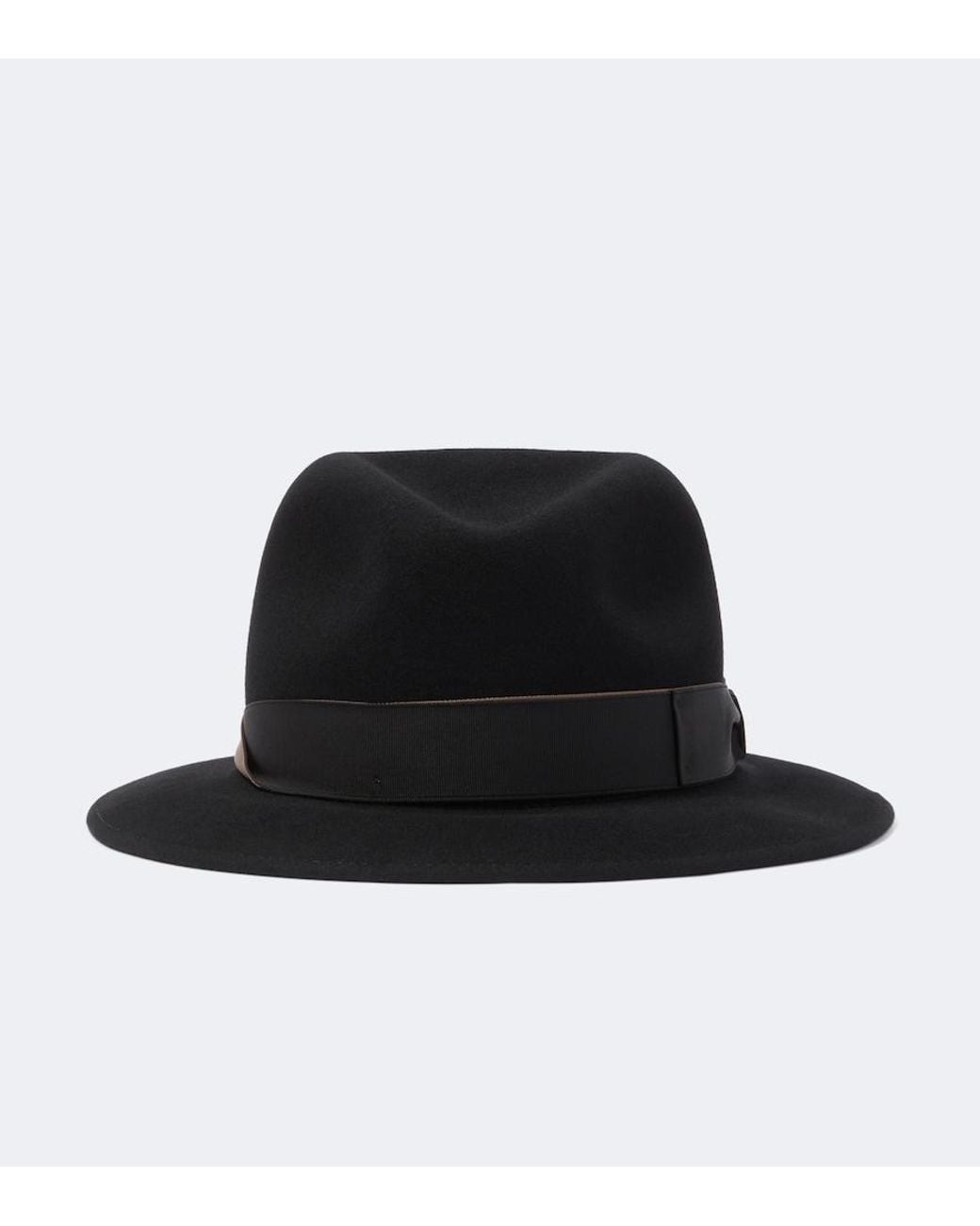 Borsalino Black Country Wool Fedora for men