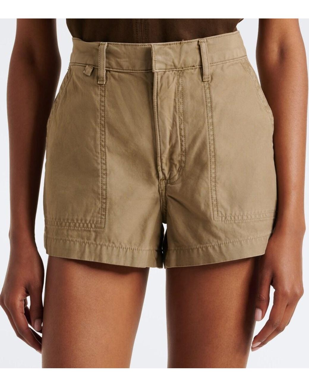 Citizens of Humanity Natural Marcella Cotton Twill Shorts