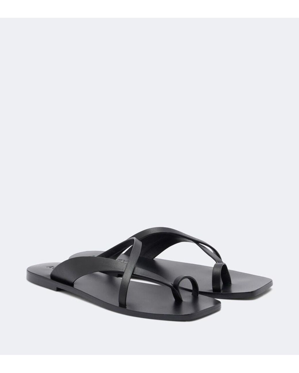 A.Emery Black Phyllis Leather Sandals