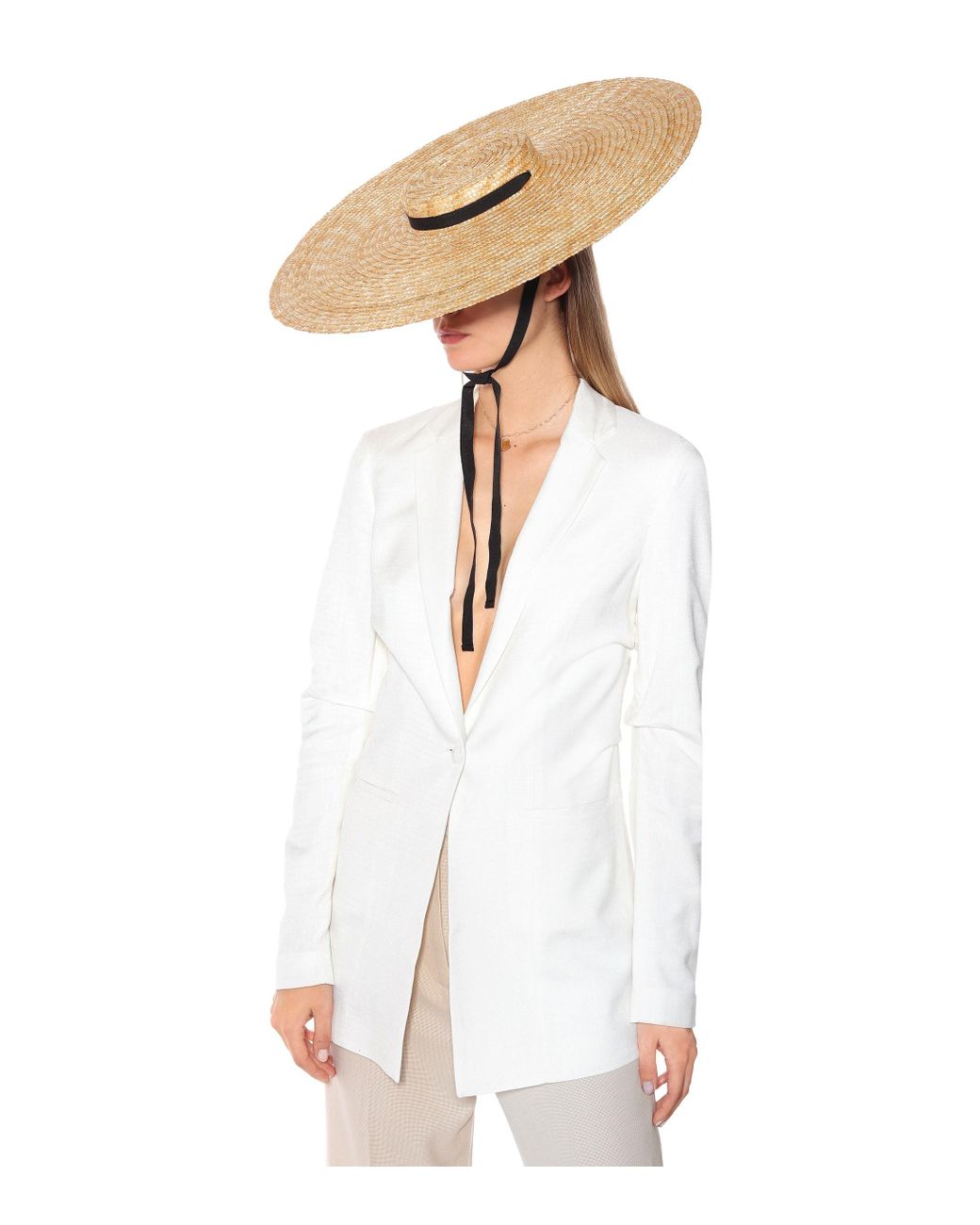 Jacquemus Le Chapeau Santon Straw Hat in Natural | Lyst