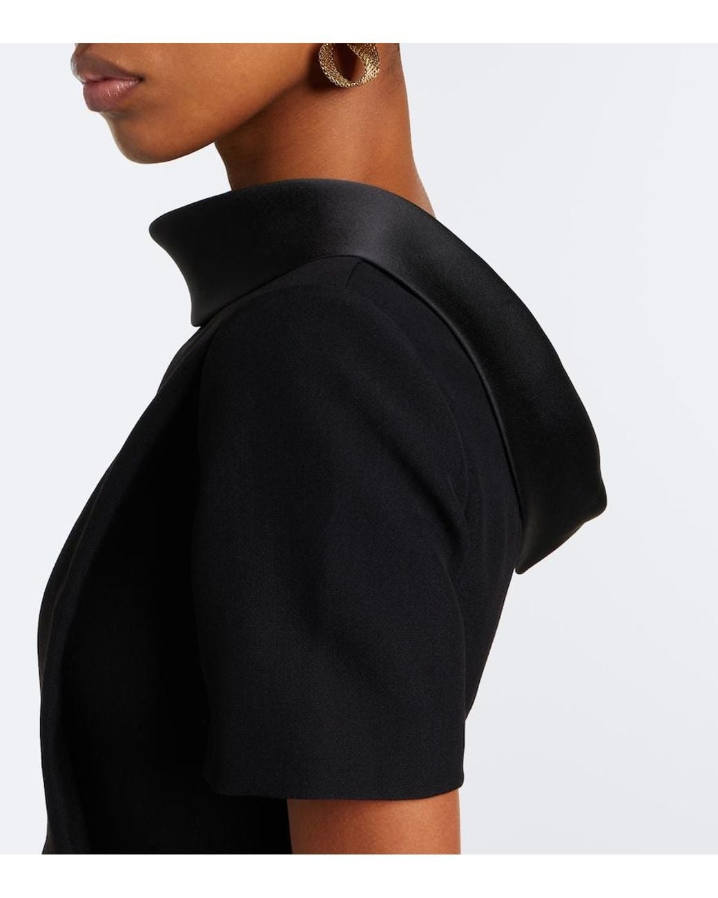 Roland Mouret Black Crepe Gown