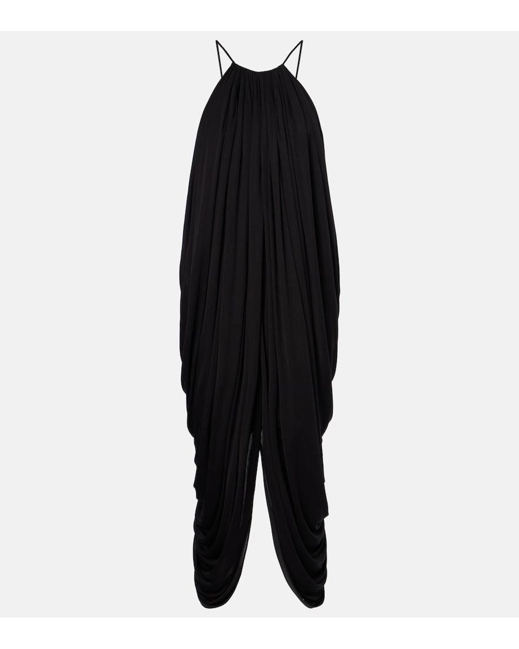 Abito in seta nera di Loewe in Black