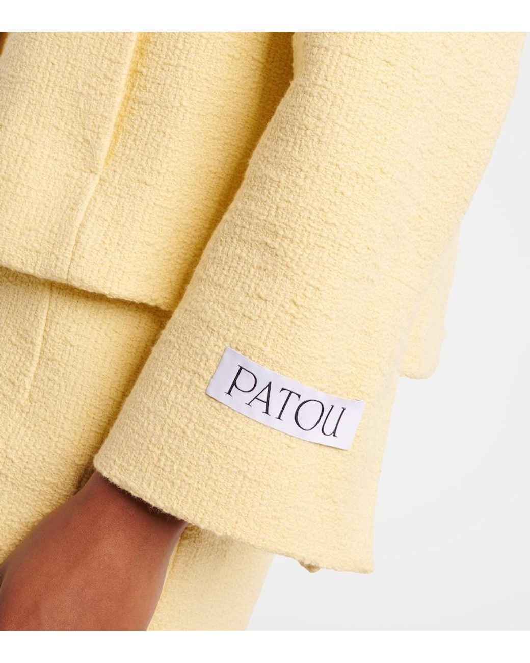 Patou Pink Cropped Cotton Jacket