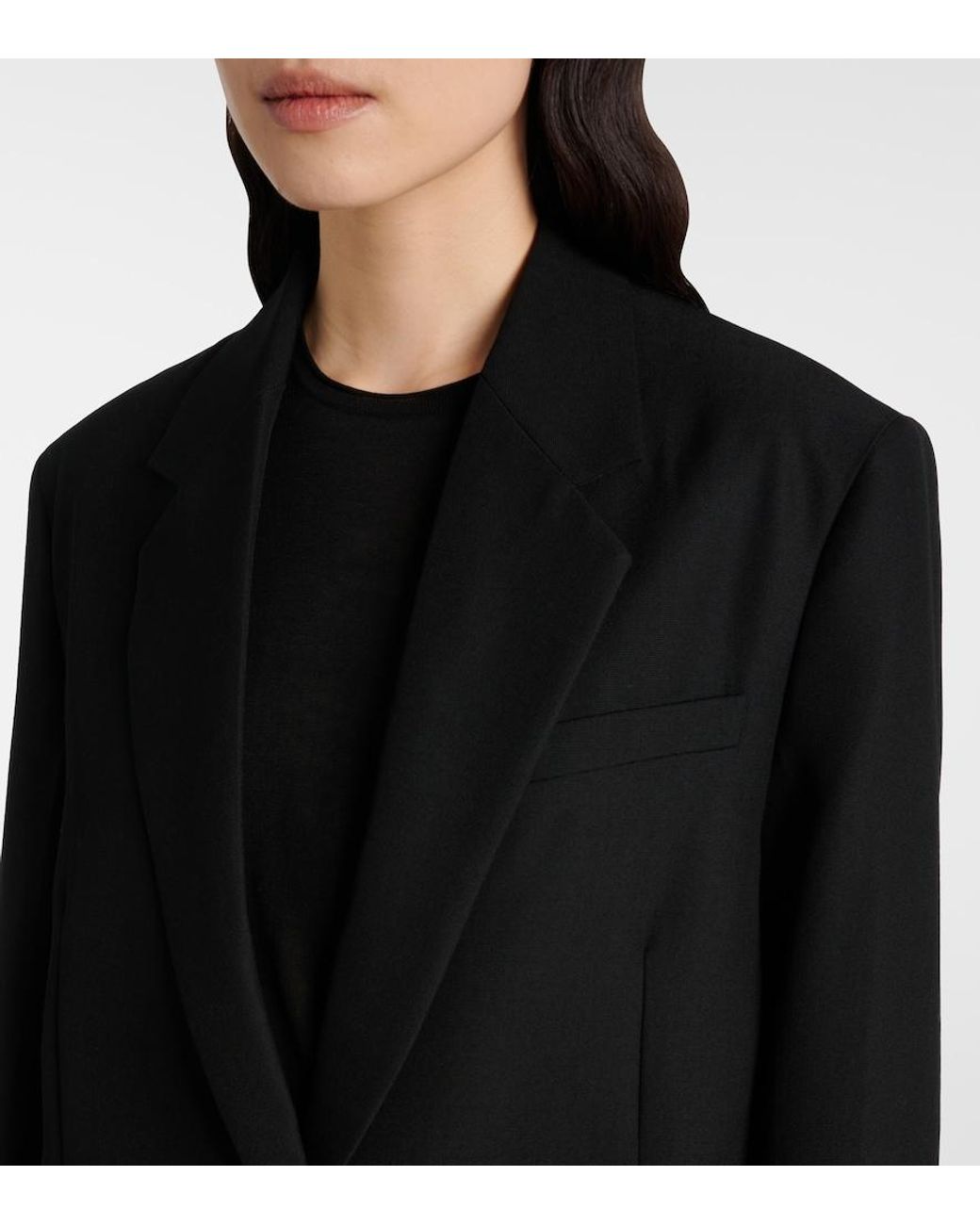 Totême Black Single-Breasted Blazer