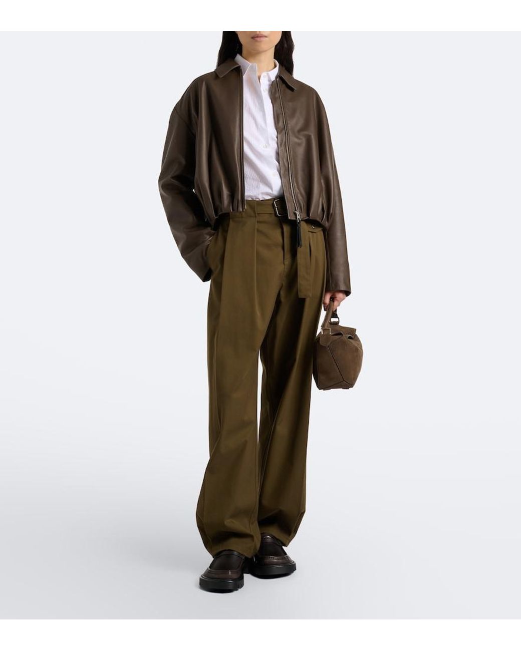 Loewe Brown Puzzle Small Leather Top-Handle Bag