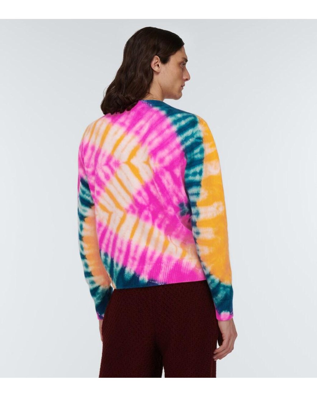 Pull Zig Tie & Dye En Cachemire The Elder Statesman pour homme en coloris Pink