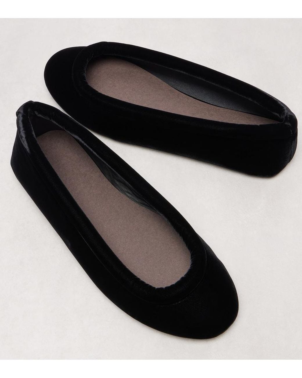 Alaïa Black Velvet Ballet Flats