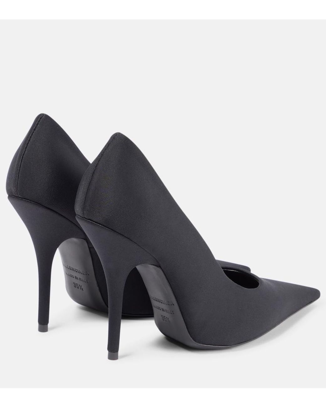 Balenciaga Black Knife Jersey Pumps