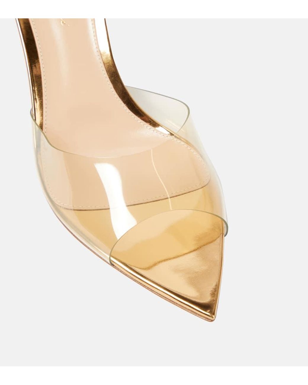 パンプス Gianvito Rossi Elle 55 Nude Patent Leather Mules Mules ELLE 55 | Gianvito Rossi