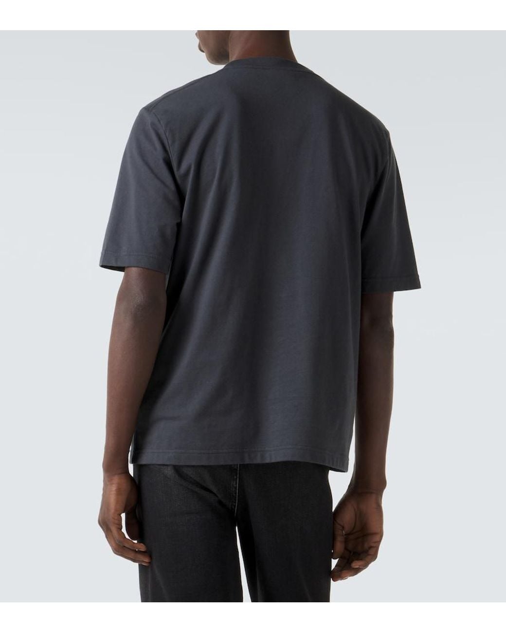 Gucci Black Logo Cotton-Blend Jersey T-Shirt for men
