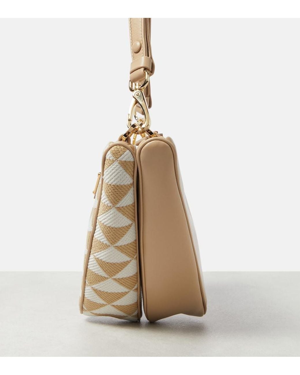 Prada Metallic Symbole Leather Mini-Bag