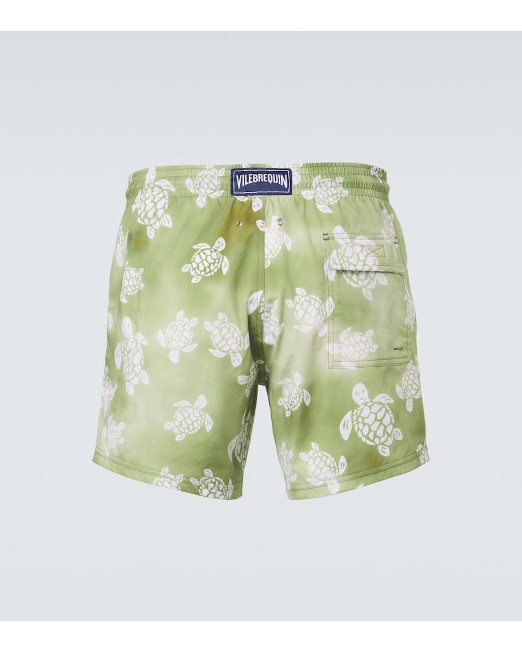 Vilebrequin Green Printed Swim Trunks for men