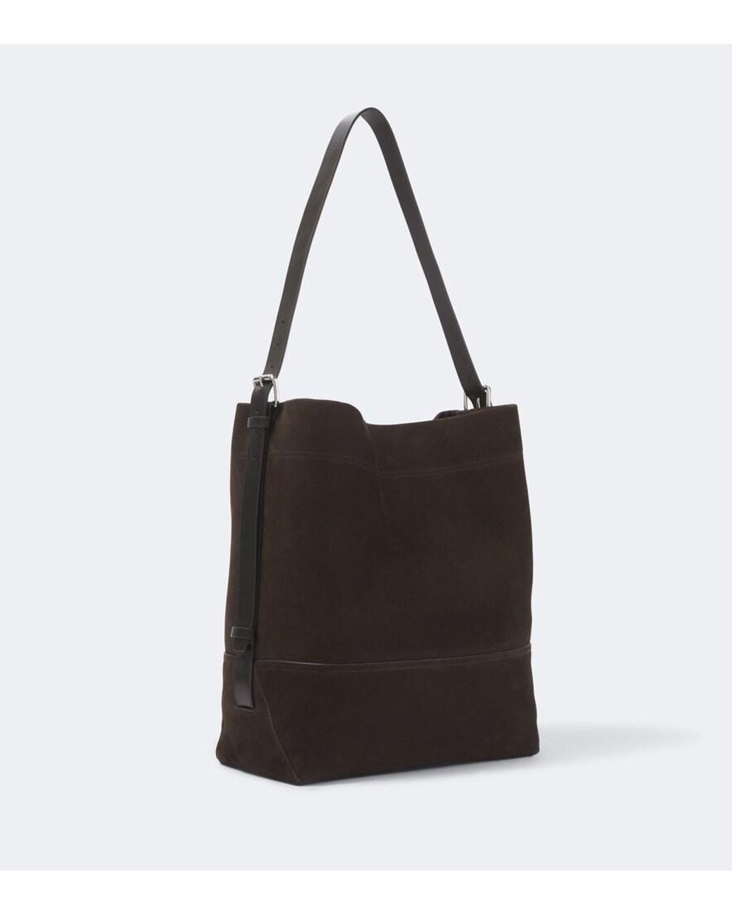 Lemaire Black Belted Leather Tote Bag for men