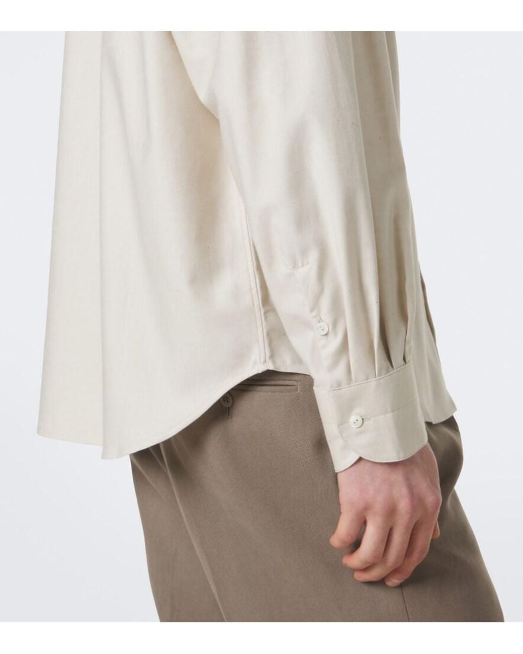 STÒFFA White Cotton Shirt for men
