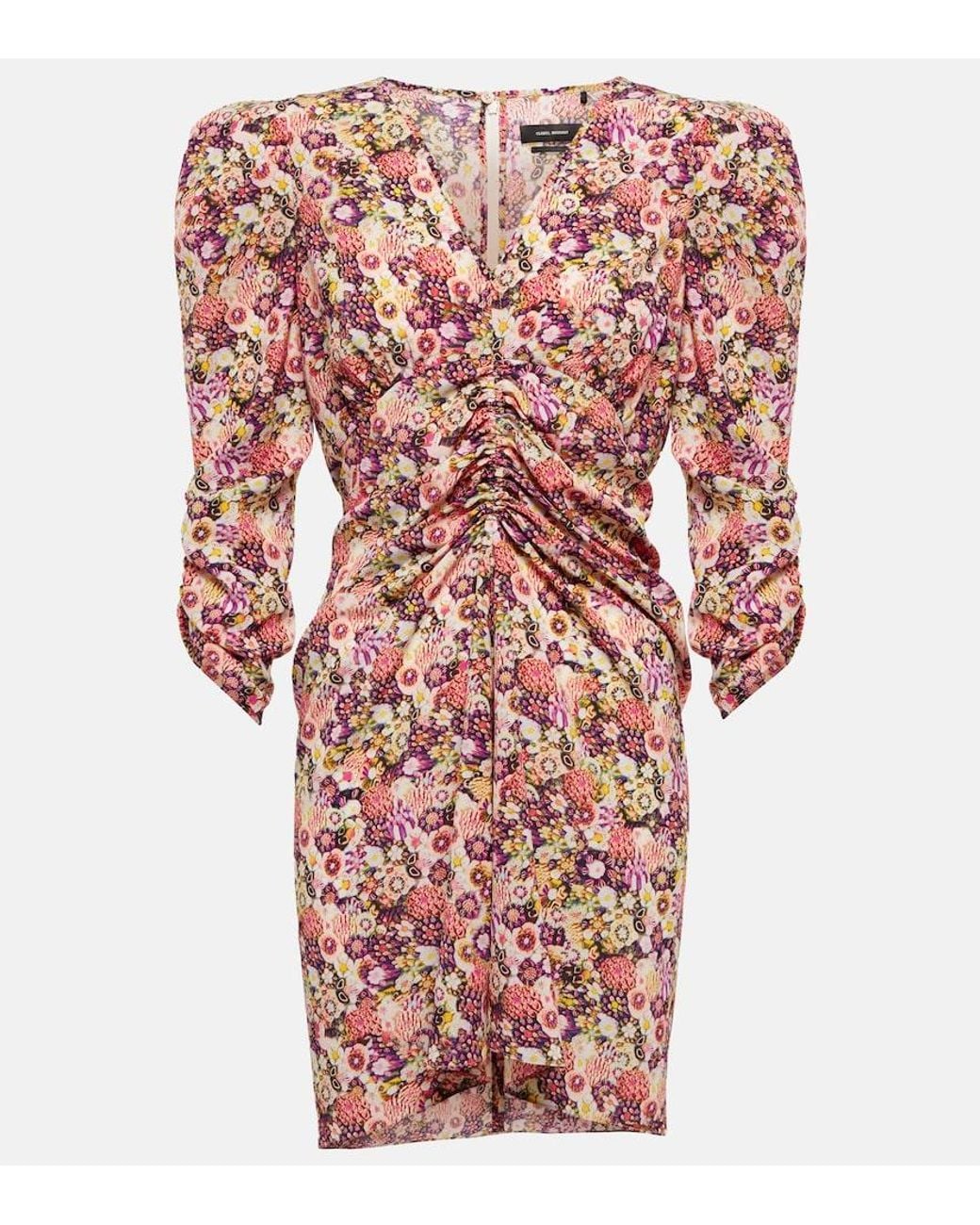 Isabel Marant Multicolor Celina Floral Silk-blend Minidress
