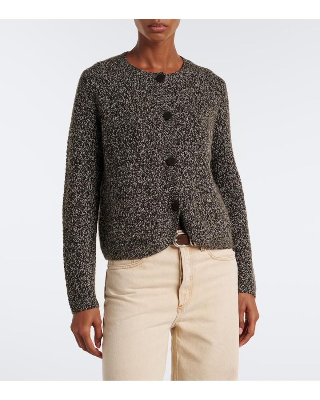 arch4 Gray Tulip Cashmere Cardigan