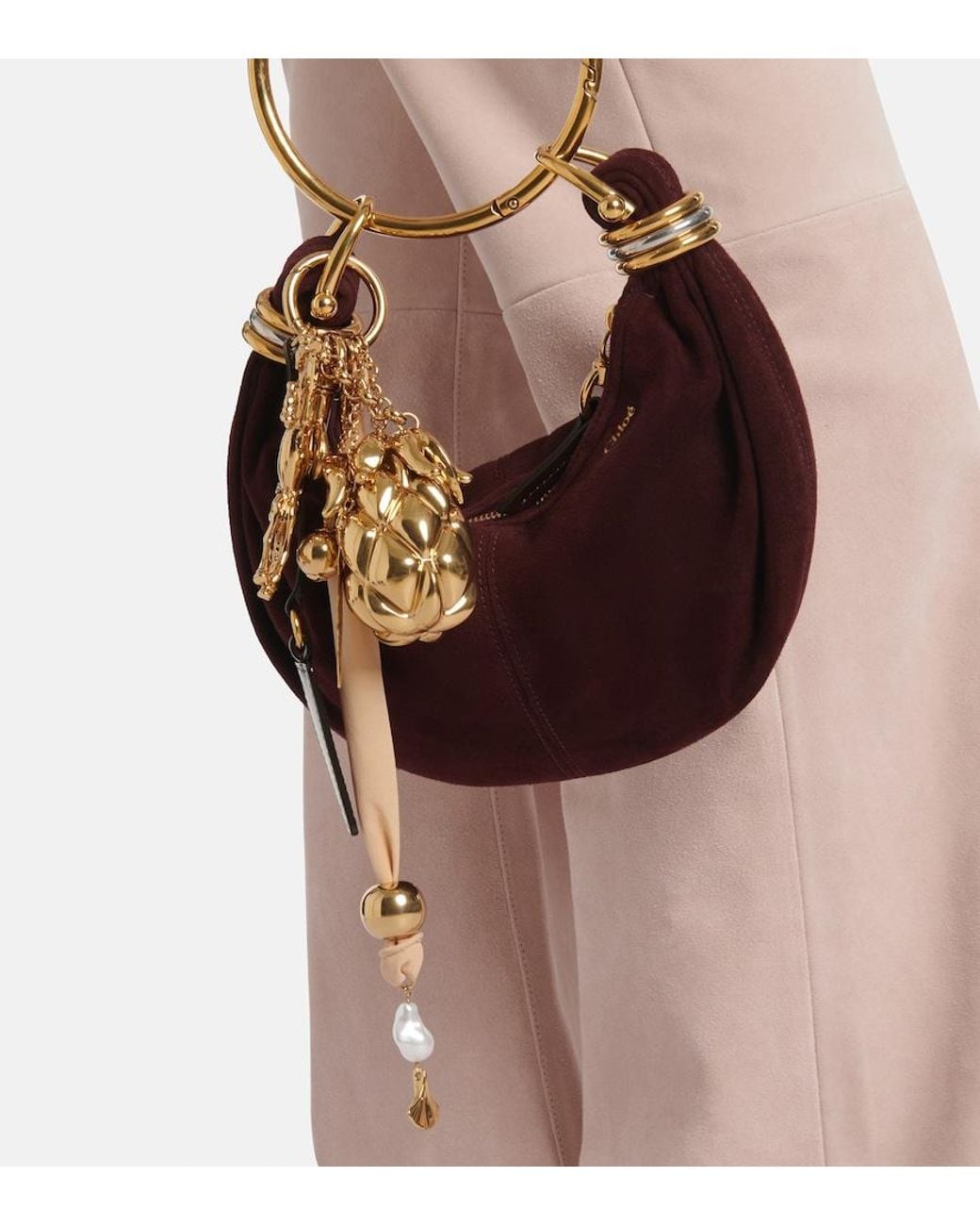 Charm Giga Pineapple di Chloé in Metallic
