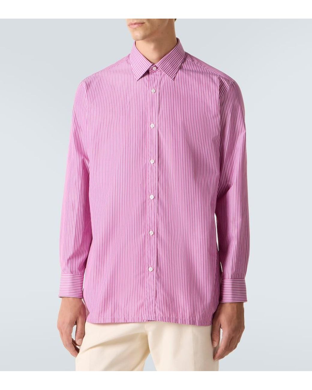 Camicia di Charvet in Pink da Uomo