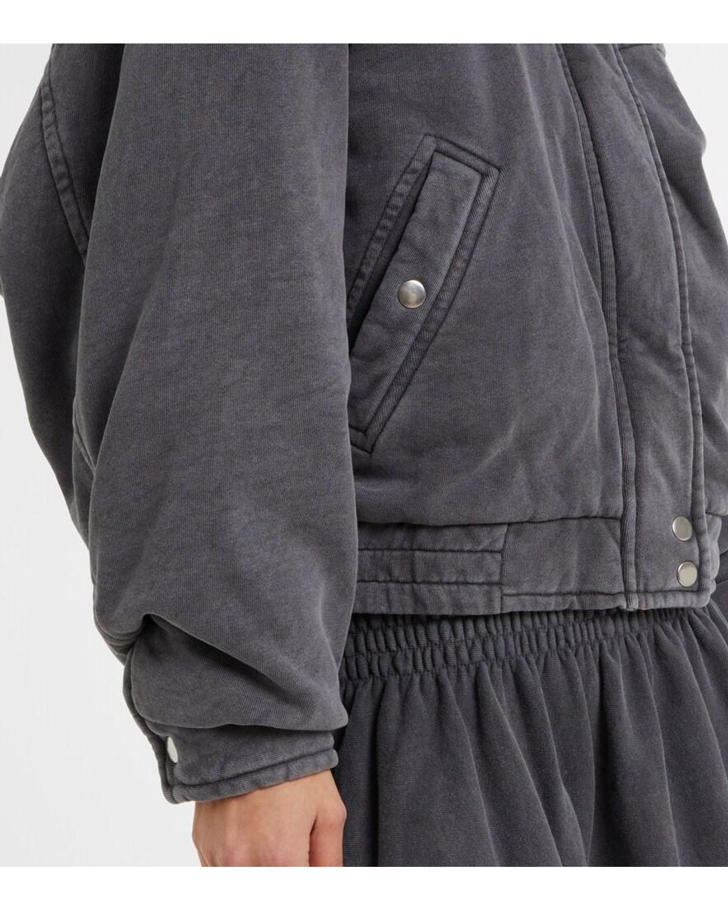 Isabel Marant Gray Yanissa Cotton Jersey Jacket