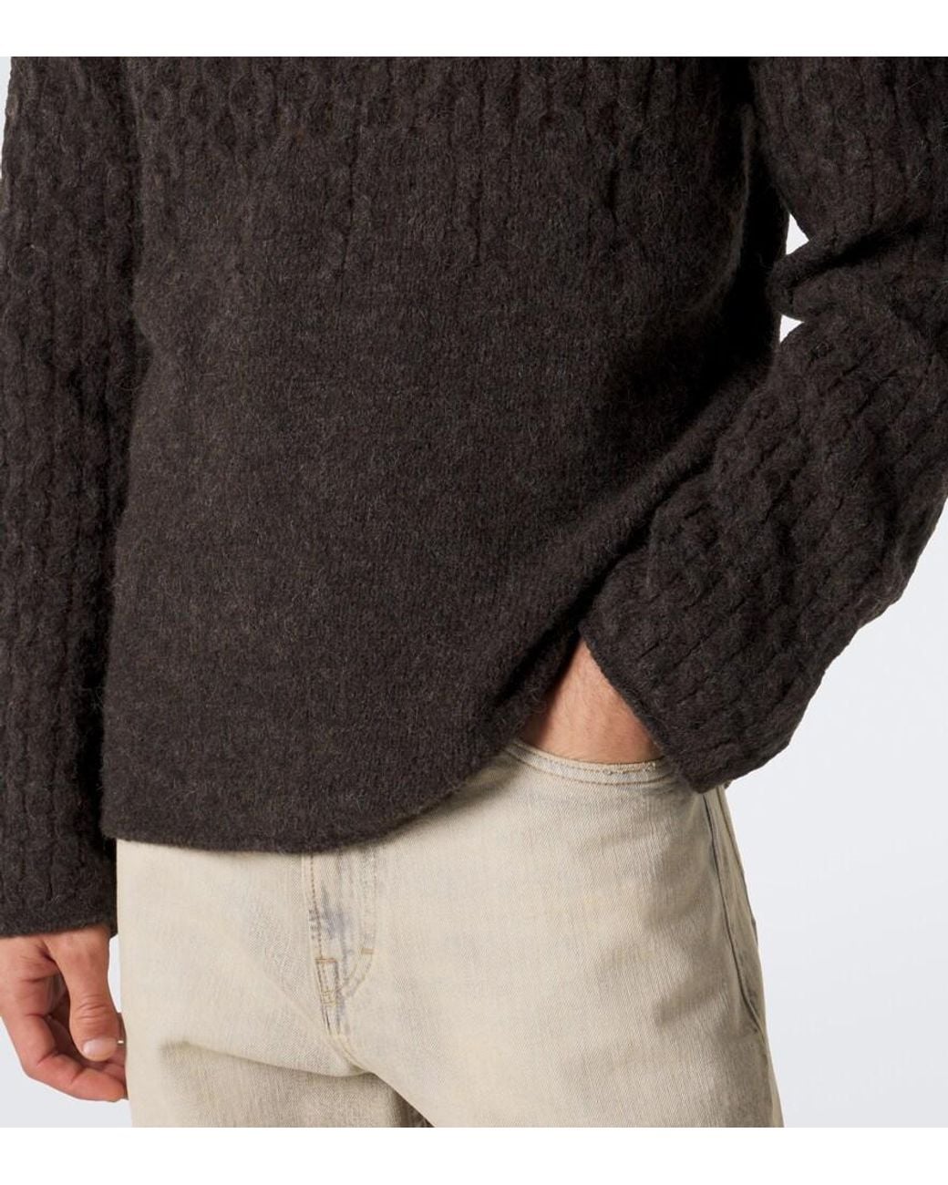 Our Legacy Black Rider Alpaca And Wool-Blend Sweater for men
