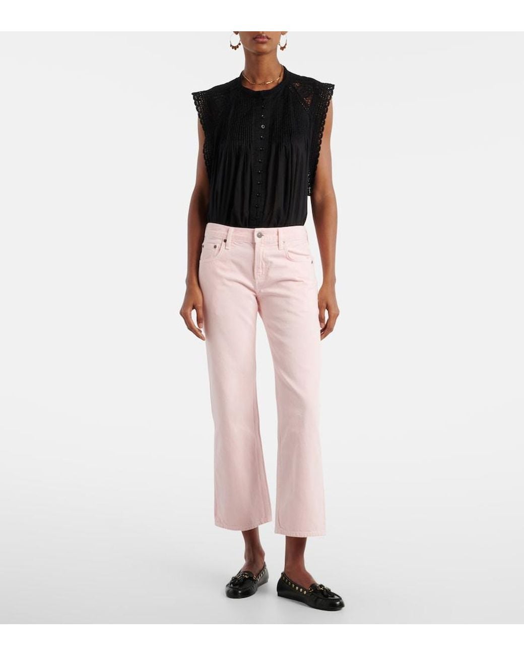 Citizens of Humanity Pink Faye Vintage Straight Jeans