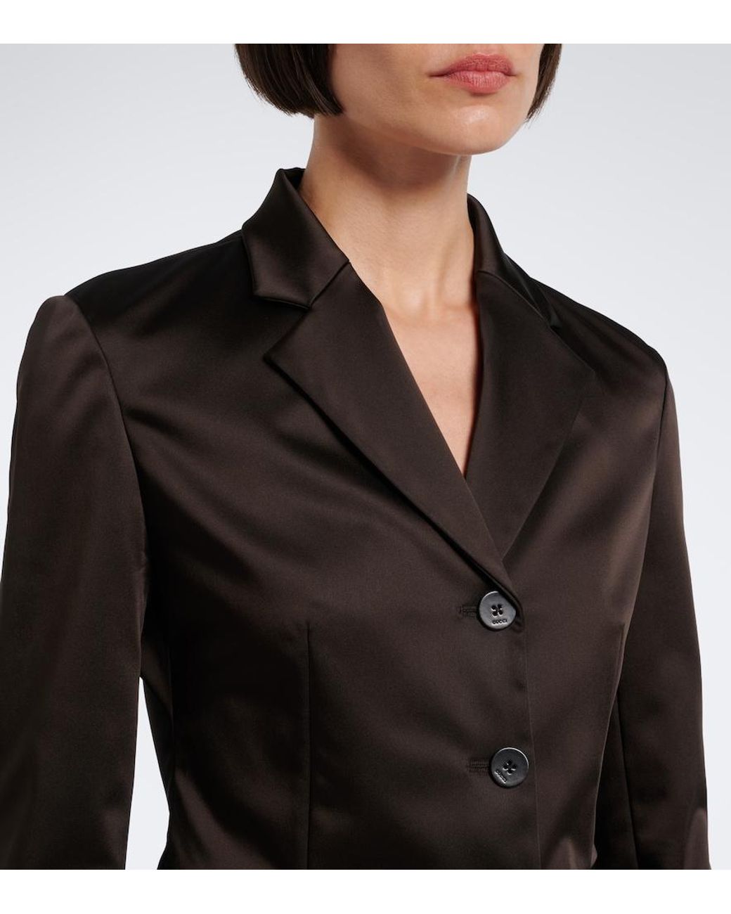 Gucci Black Satin Jacket