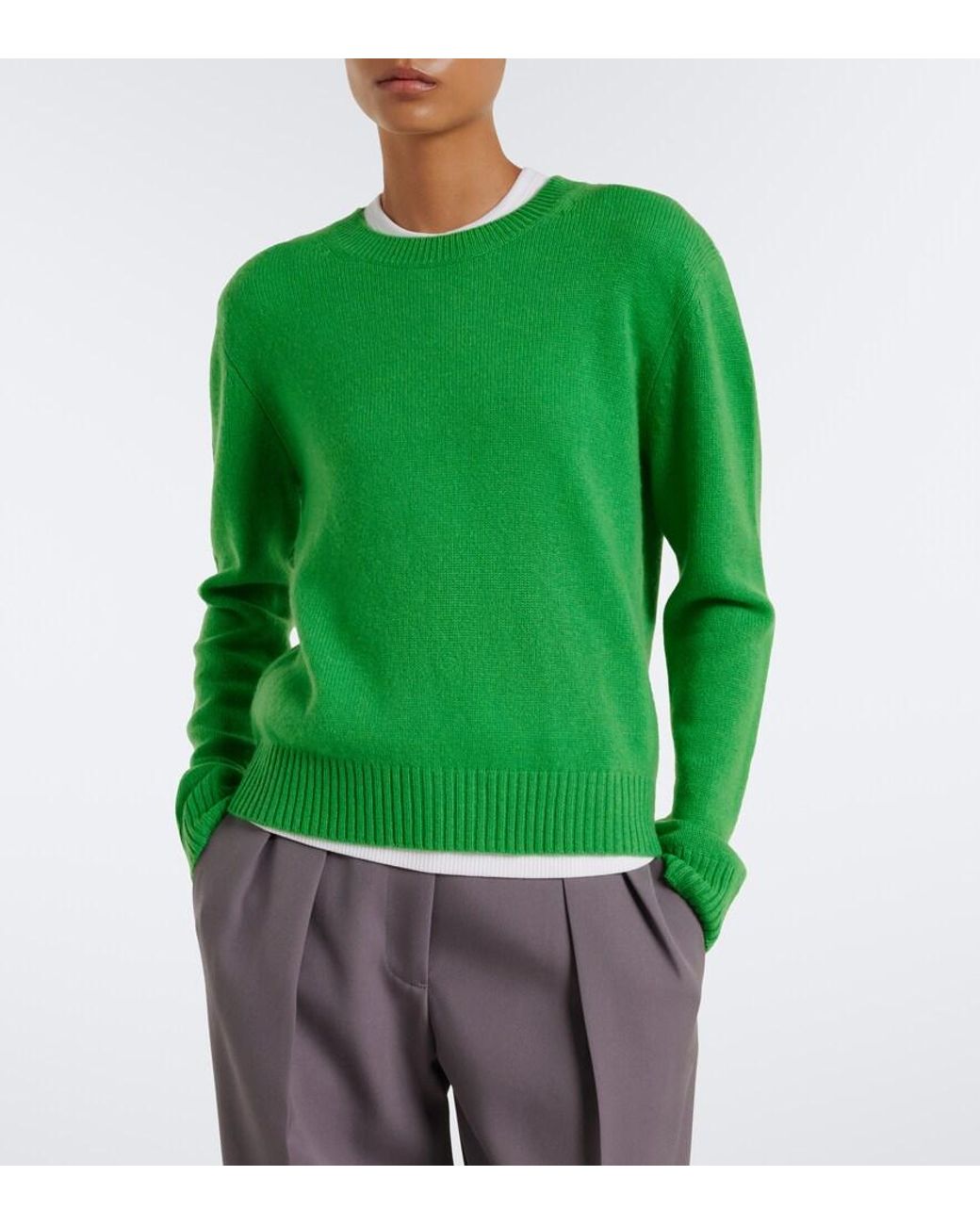 Lisa Yang Green Mable Cashmere Sweater