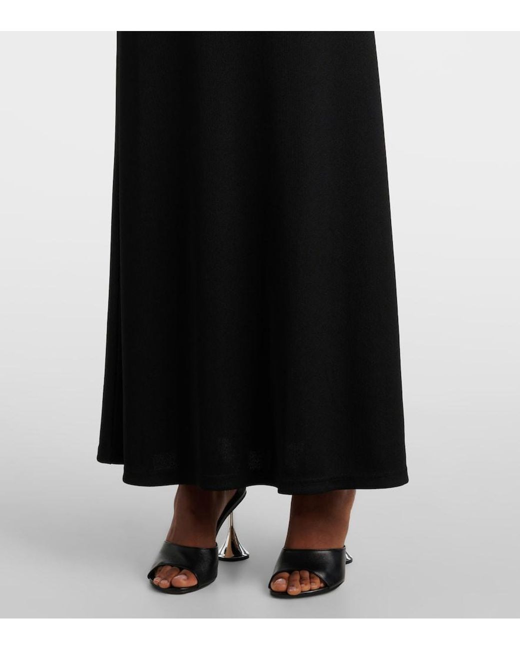 Christopher Esber Black Trio Stone Maxi Skirt