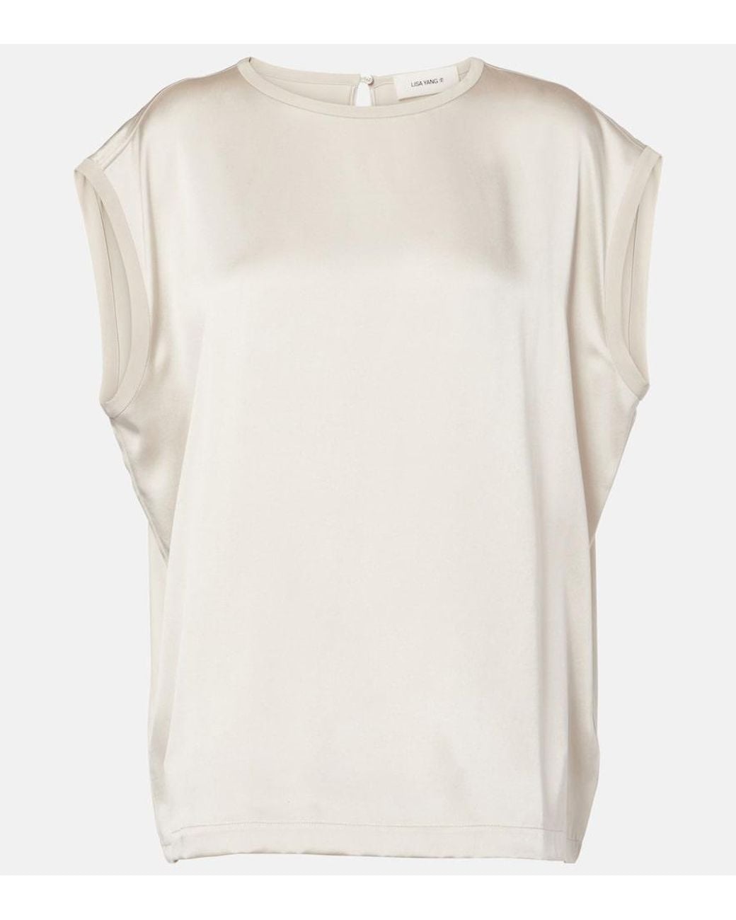 Lisa Yang White Silk Top