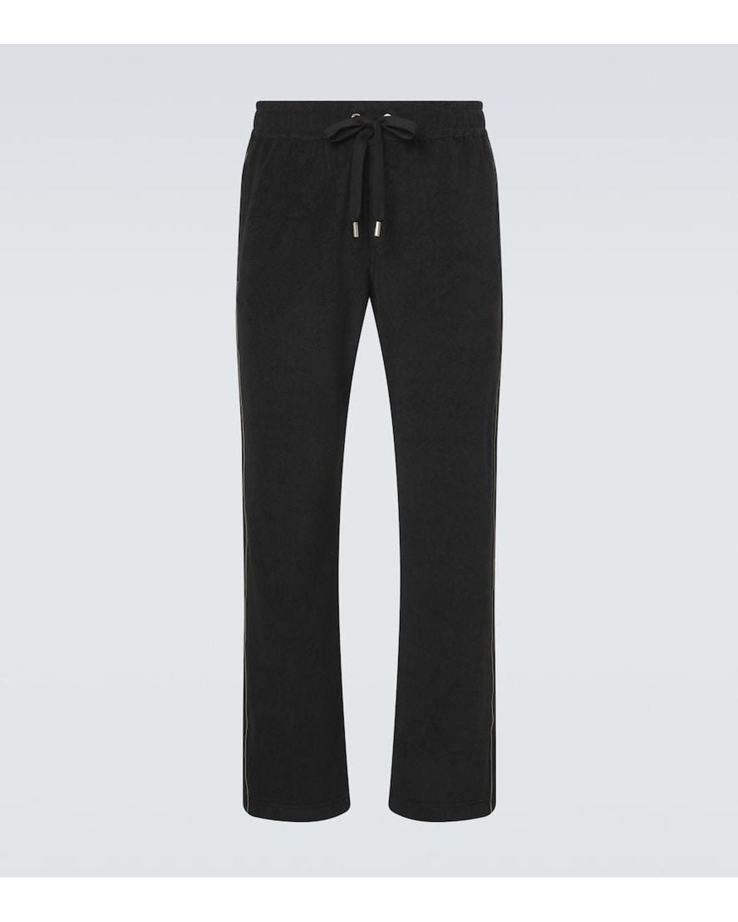 Dolce & Gabbana Black Cotton-Blend Sweatpants for men