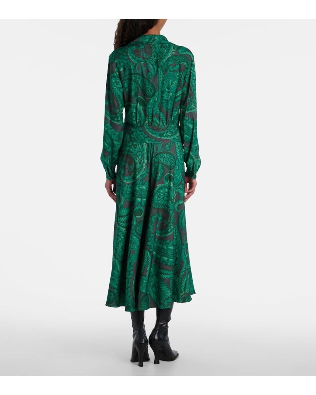 Etro Green Dress With A Belt