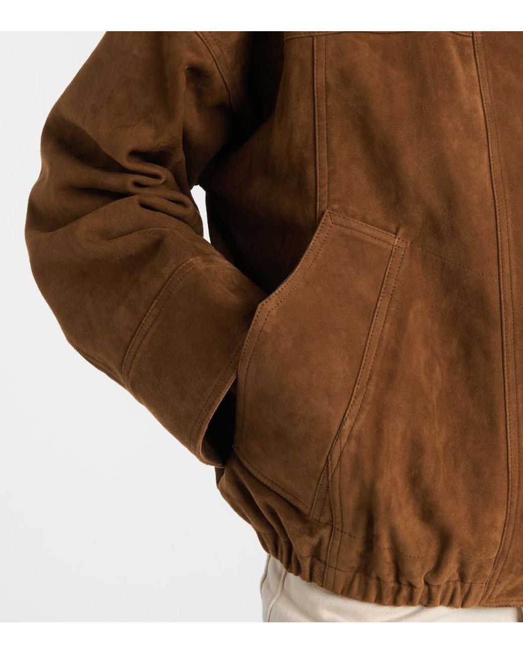 Rohe Brown Jacke Aus Veloursleder