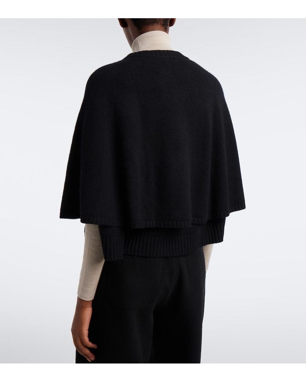 Lisa Yang Black Quinnie Cashmere Cape
