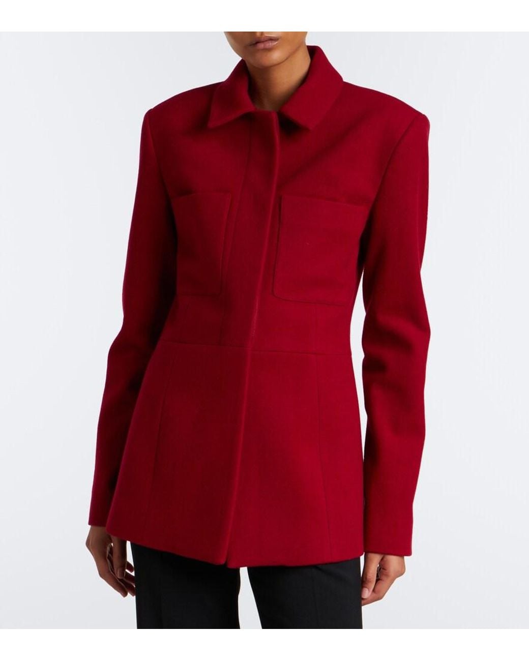 TOVE Red Eton Wool And Cashmere Jacket