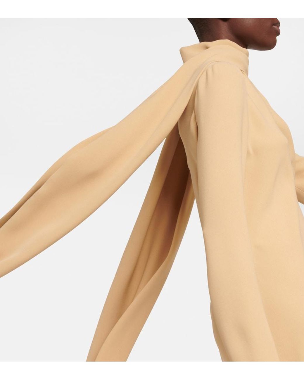 The Row Natural Pascal Scarf-neck Silk Gown