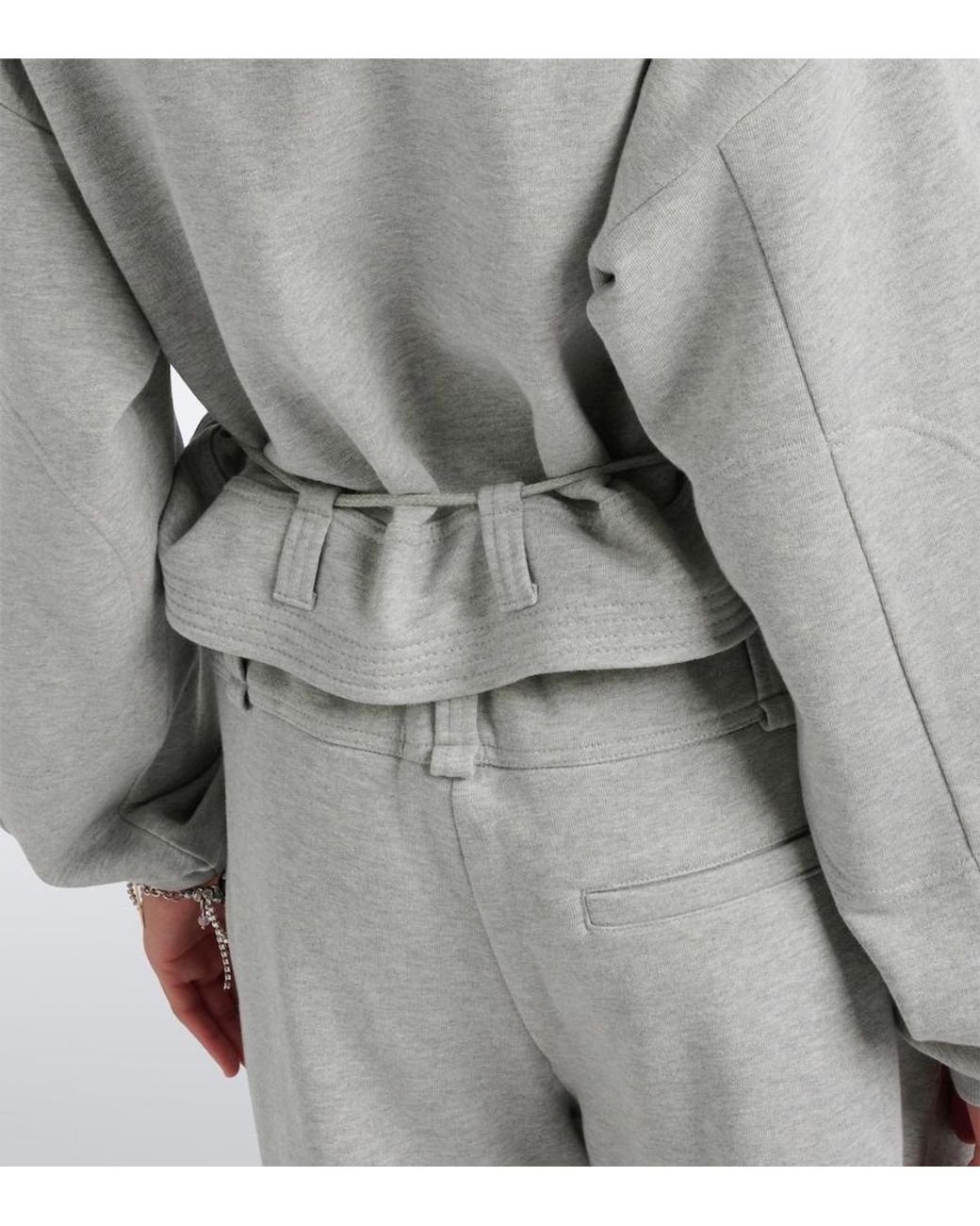 Dries Van Noten Gray Cotton Jersey Sweatshirt