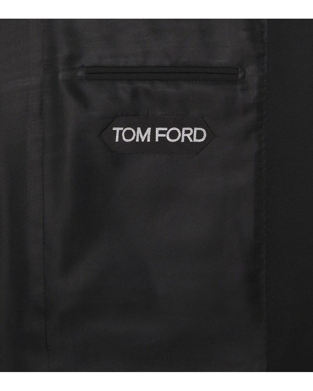 Tom Ford Black Shelton Wool Suit for men