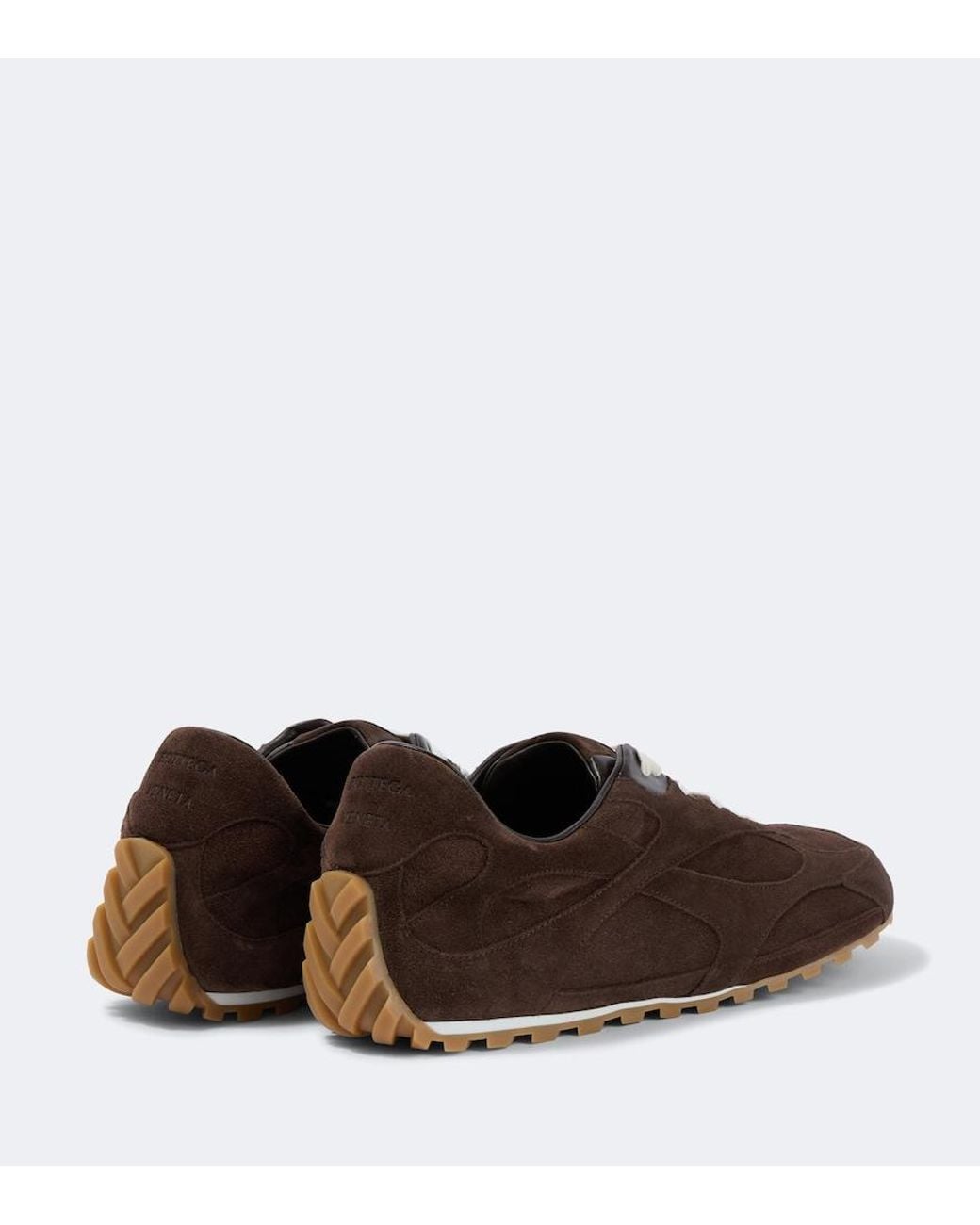 Bottega Veneta Brown Orbit Flash Suede Sneakers for men