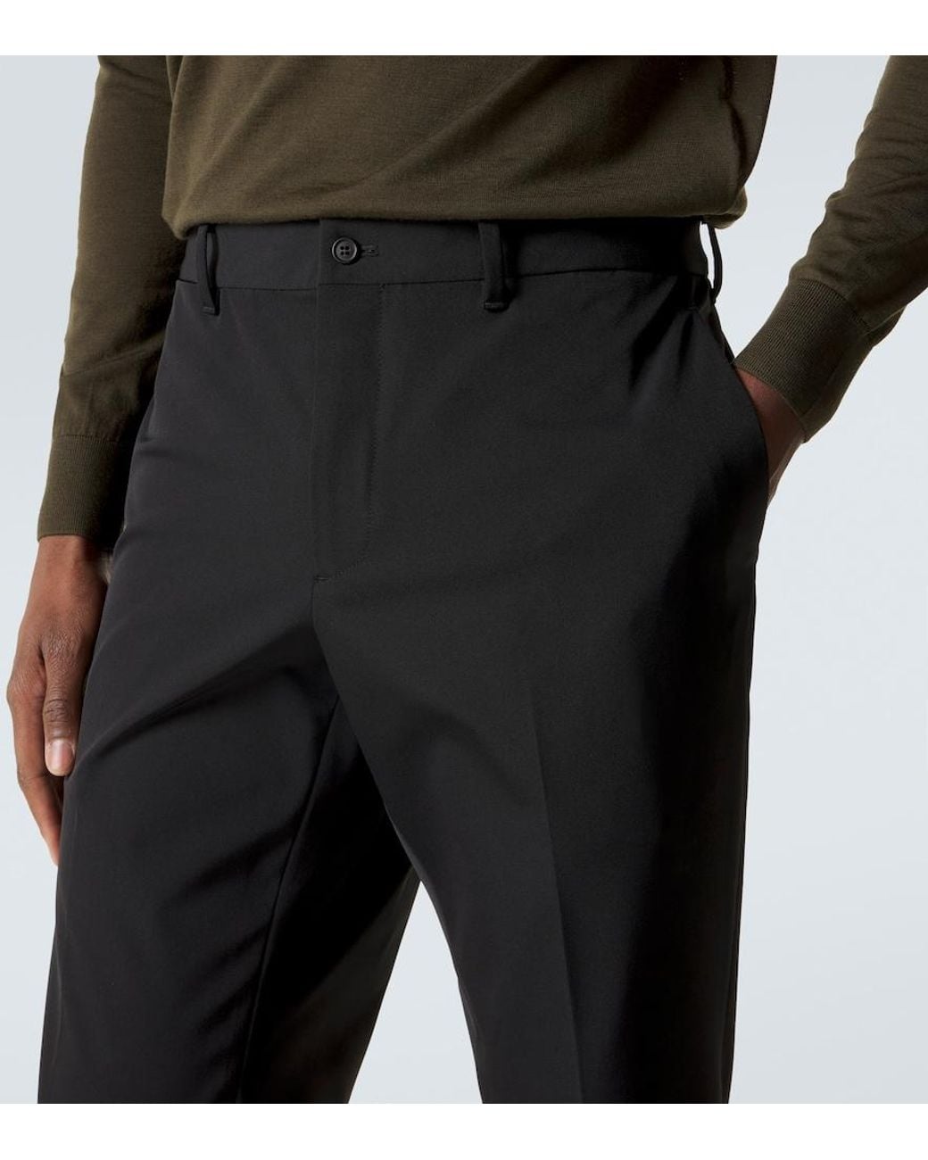 Prada Black Technical Straight Pants for men