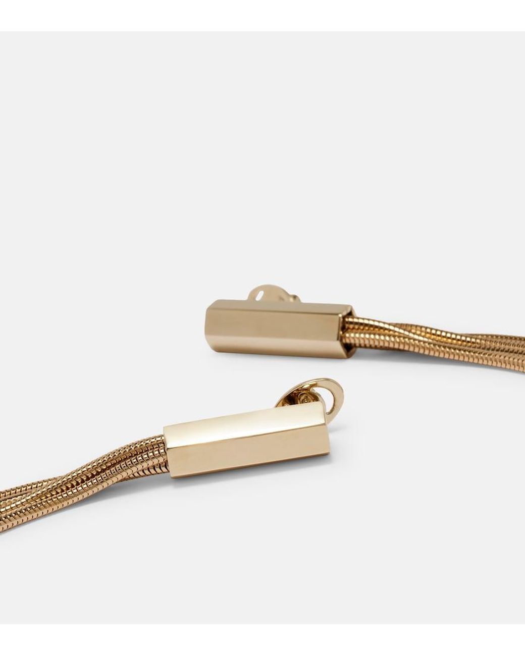 Orecchini Pendenti Axis di Tom Ford in White