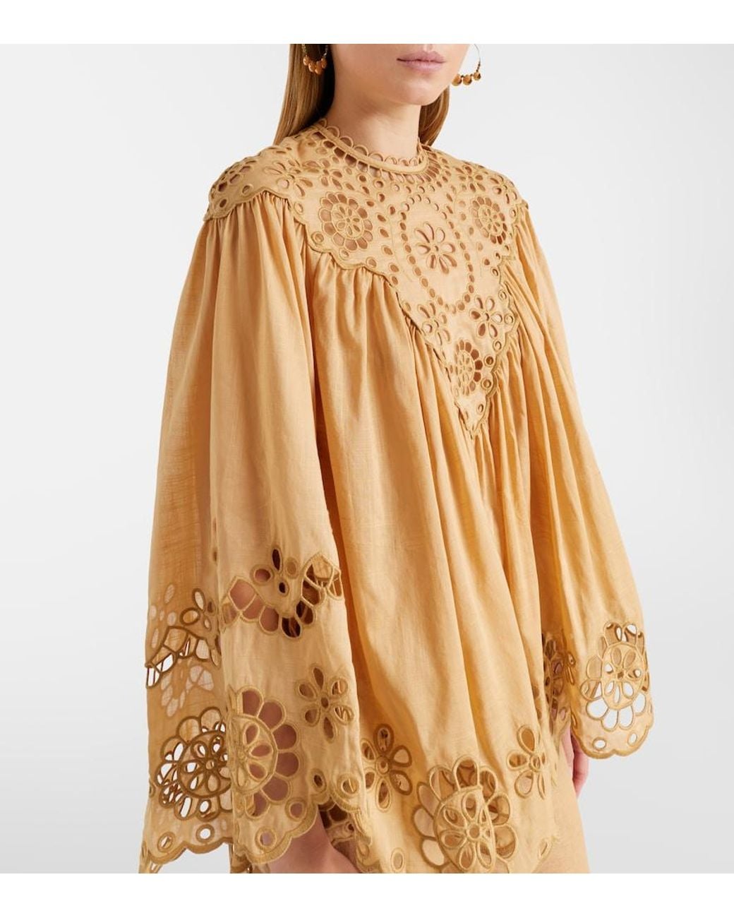 Zimmermann Natural Awaken Broderie Anglaise Cotton Blouse